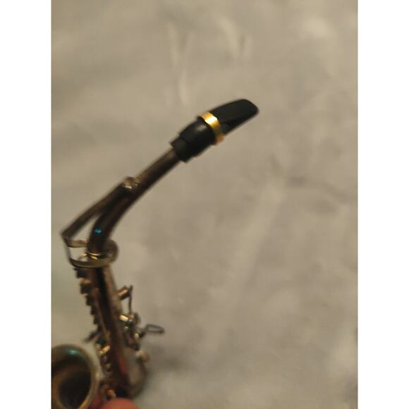 Vintage Miniature Silver Saxophone 7’’ Collectible Ornament Heavy & Detailed! - Picture 3 of 4